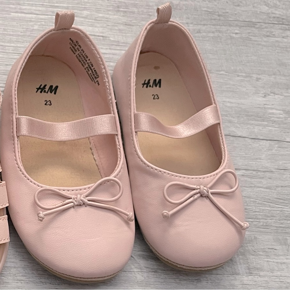 H&M pale pink flats